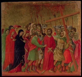 Maesta : La route du Calvaire, 1308-11